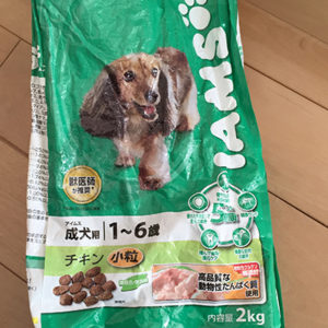 アイムス (IAMS) ドッグ 成犬用チキンを使用中